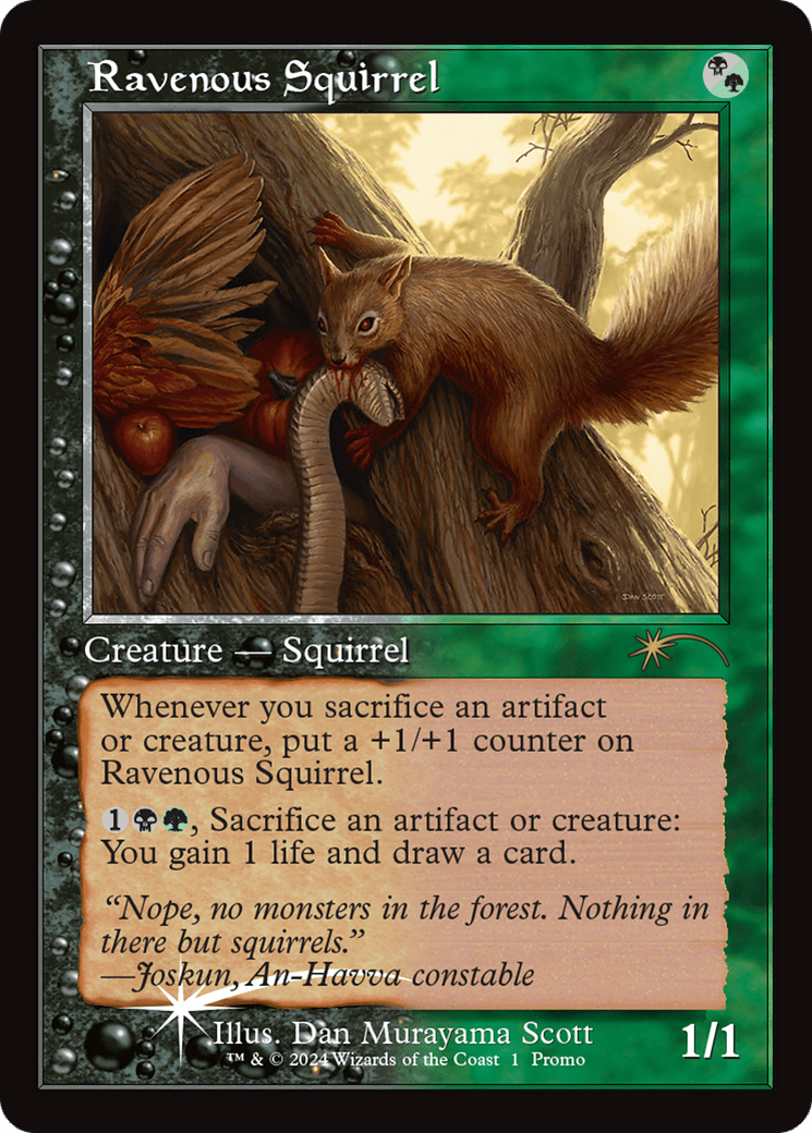 Ravenous Squirrel (Open House) [Wizards Play Network 2024] MTG Single Magic: The Gathering  | Multizone: Comics And Games