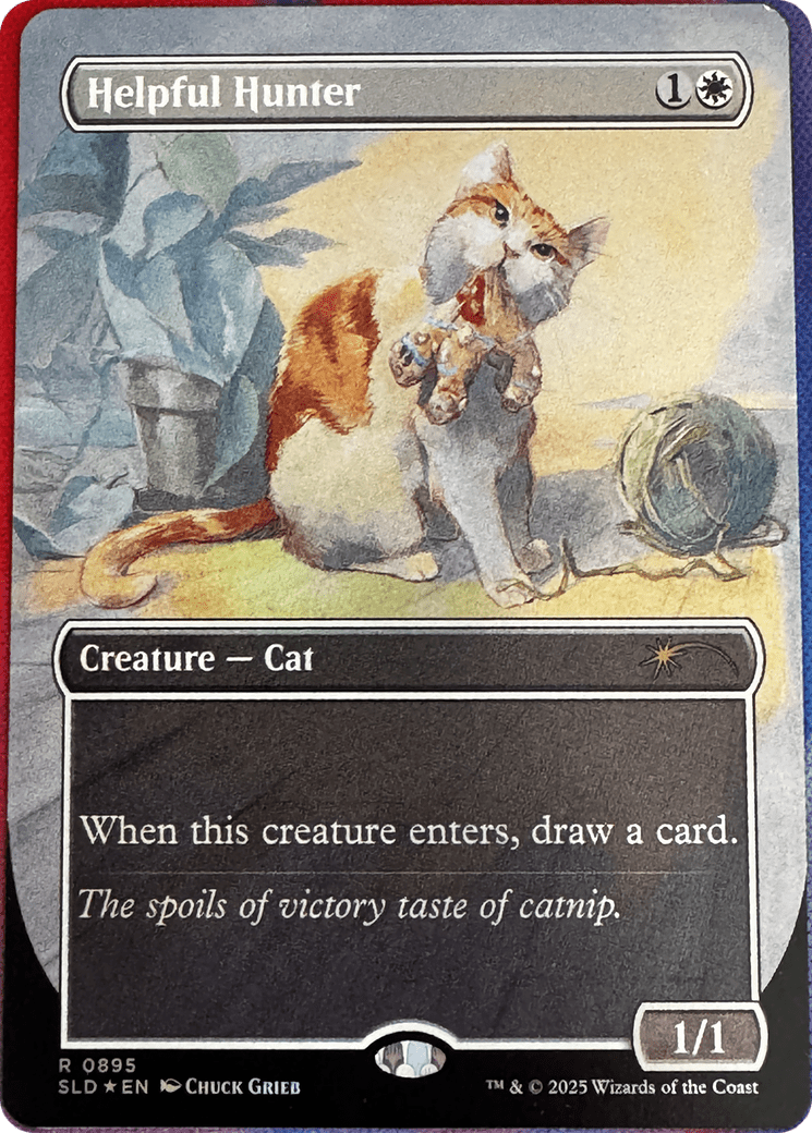 Helpful Hunter (0895) (Rainbow Foil) [Secret Lair Drop Series] MTG Single Magic: The Gathering  | Multizone: Comics And Games