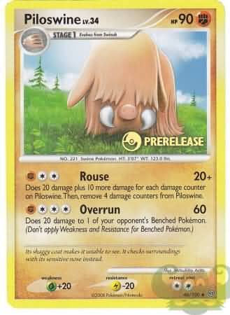 Piloswine (46/100) (Prerelease Promo) [Nintendo: Black Star Promos] Pokemon Single Pokémon  | Multizone: Comics And Games