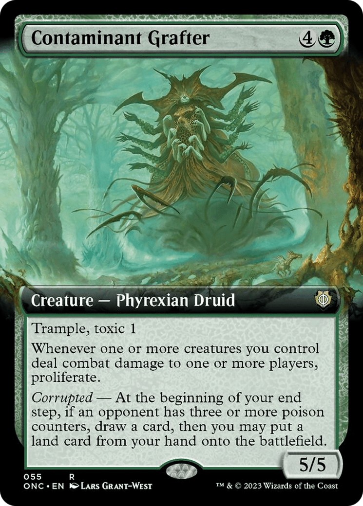 Contaminant Grafter (Extended Art) [Phyrexia: All Will Be One Commander] MTG Single Magic: The Gathering  | Multizone: Comics And Games