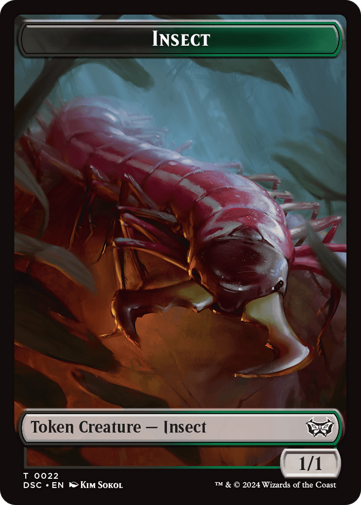 Shapeshifter // Insect (0022) Double-Sided Token [Duskmourn: House of Horror Commander Tokens] MTG Single Magic: The Gathering  | Multizone: Comics And Games