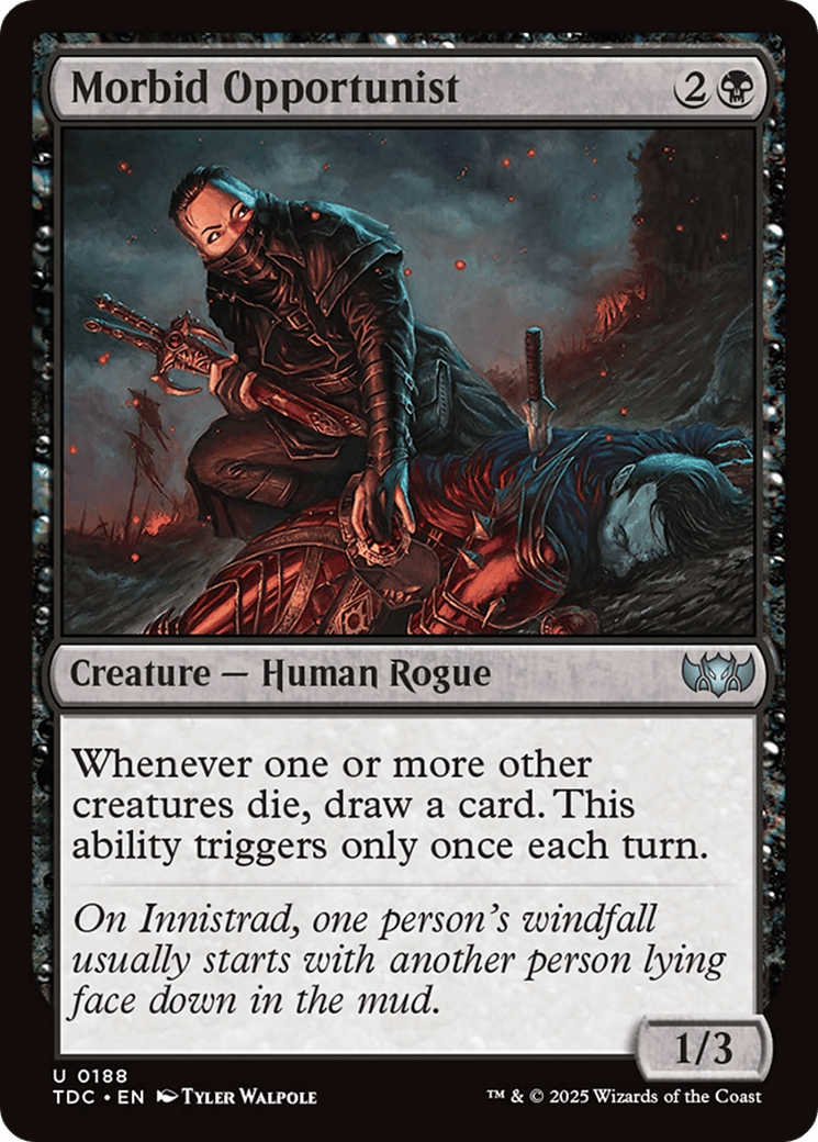 Morbid Opportunist [Tarkir: Dragonstorm Commander] MTG Single Magic: The Gathering  | Multizone: Comics And Games