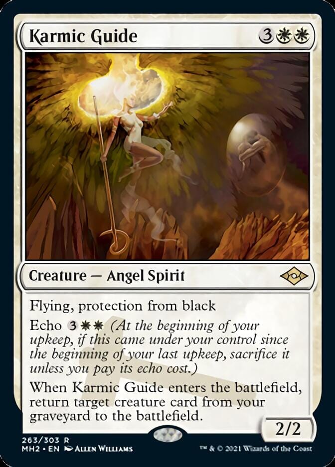Karmic Guide (Foil Etched) [Modern Horizons 2] MTG Single Magic: The Gathering  | Multizone: Comics And Games
