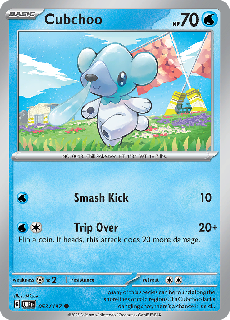 Cubchoo (053/197) [Scarlet & Violet: Obsidian Flames] | Multizone: Comics And Games