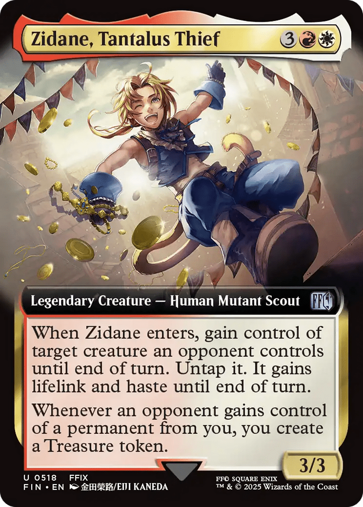 Zidane, Tantalus Thief (Extended Art) [FINAL FANTASY] MTG Single Magic: The Gathering  | Multizone: Comics And Games