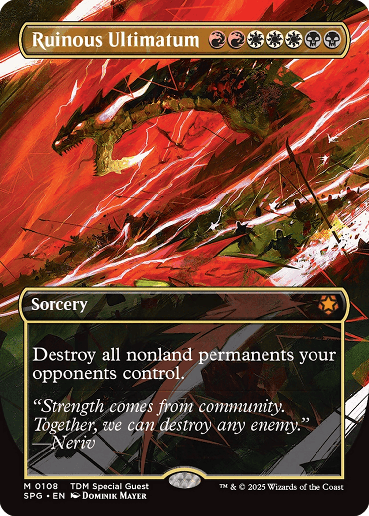 Ruinous Ultimatum (Borderless) [Tarkir: Dragonstorm Special Guests] MTG Single Magic: The Gathering  | Multizone: Comics And Games