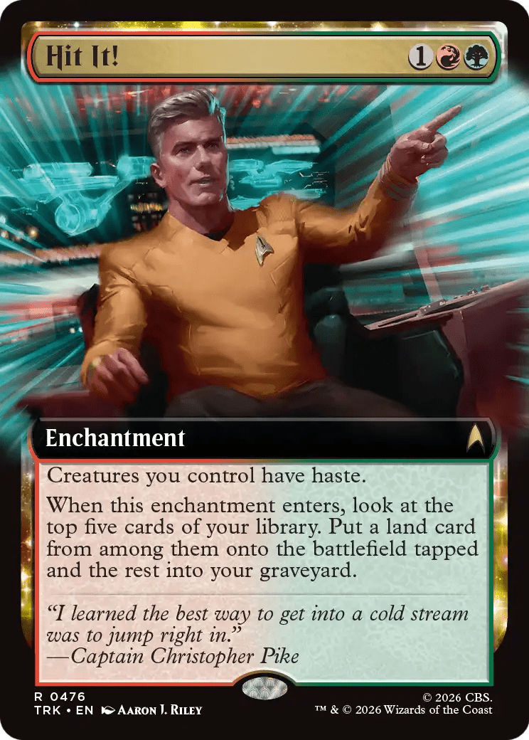 Hit It! (Extended Art) [Star Trek] MTG Single Magic: The Gathering  | Multizone: Comics And Games