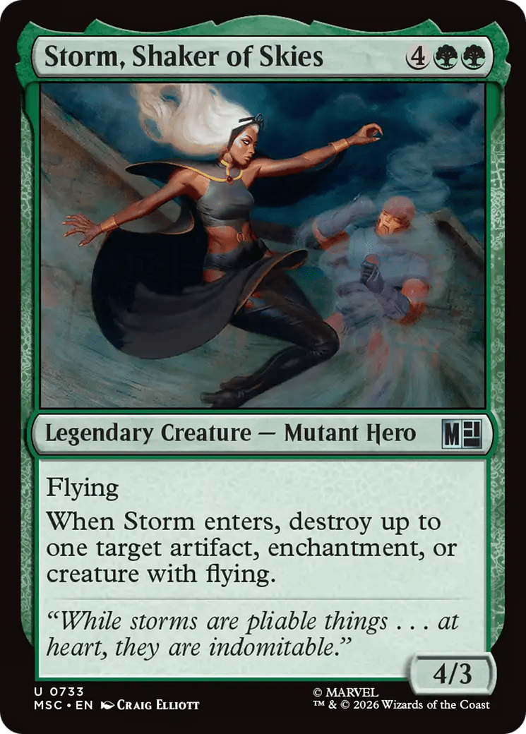 Storm, Shaker of Skies [Marvel Super Heroes Commander] MTG Single Magic: The Gathering  | Multizone: Comics And Games