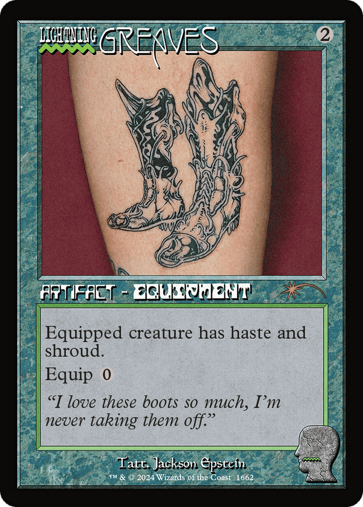Lightning Greaves (1662) [Secret Lair Drop Series] MTG Single Magic: The Gathering  | Multizone: Comics And Games