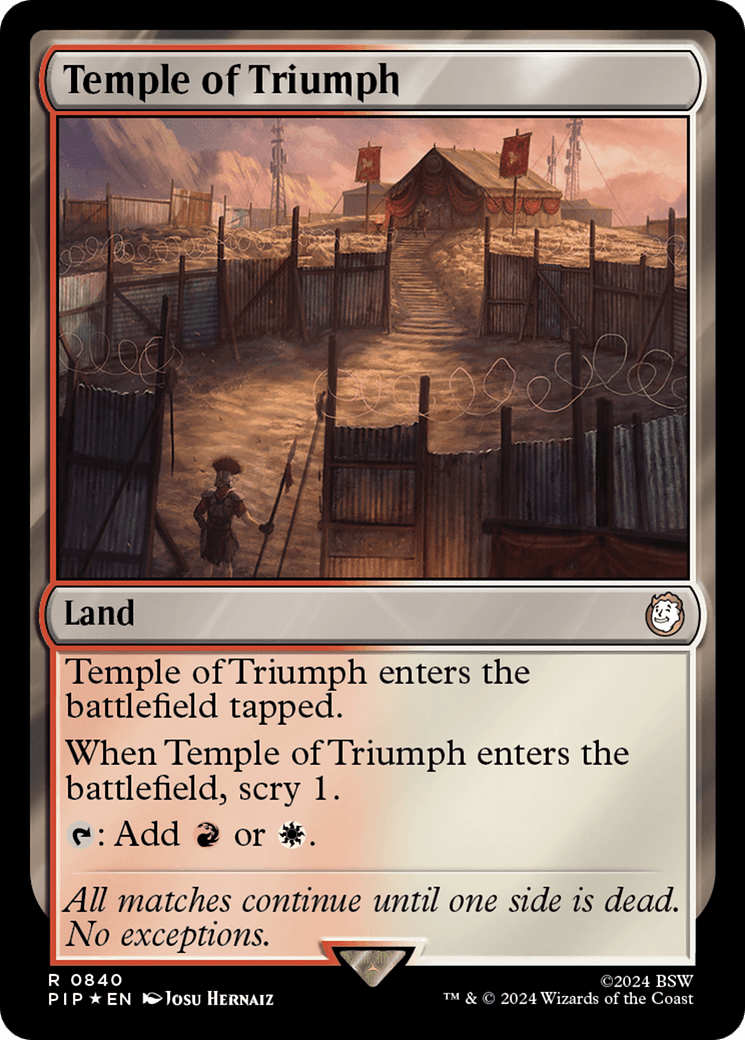 Temple of Triumph (Surge Foil) [Fallout] MTG Single Magic: The Gathering  | Multizone: Comics And Games