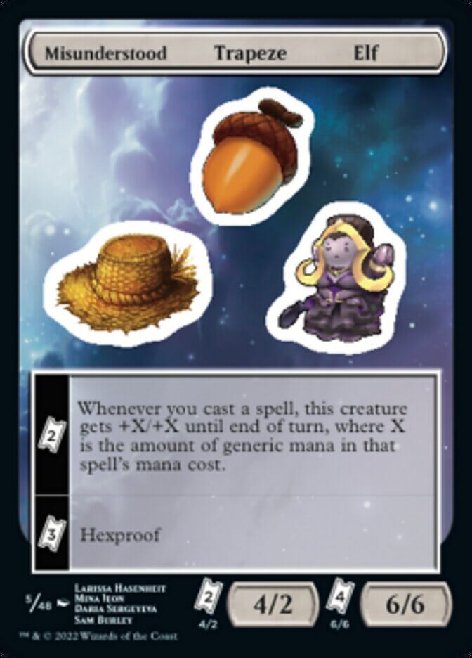 Misunderstood Trapeze Elf [Unfinity Stickers] MTG Single Magic: The Gathering  | Multizone: Comics And Games