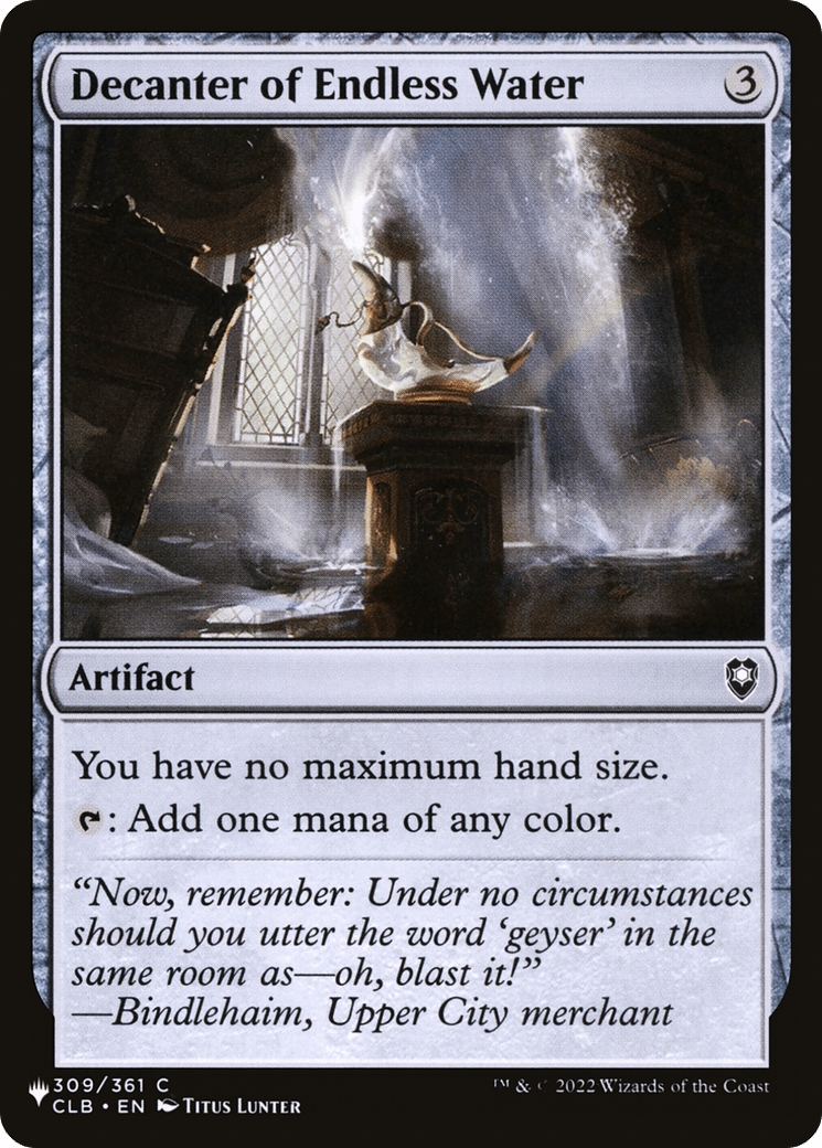 Decanter of Endless Water [The List] MTG Single Magic: The Gathering  | Multizone: Comics And Games