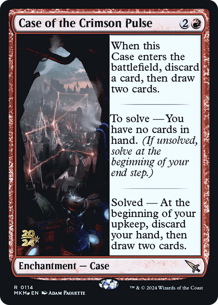 Case of the Crimson Pulse [Murders at Karlov Manor Prerelease Promos] MTG Single Magic: The Gathering  | Multizone: Comics And Games