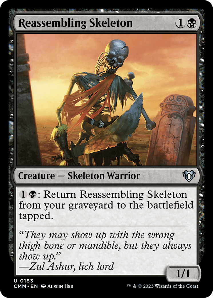 Reassembling Skeleton [Commander Masters] MTG Single Magic: The Gathering  | Multizone: Comics And Games