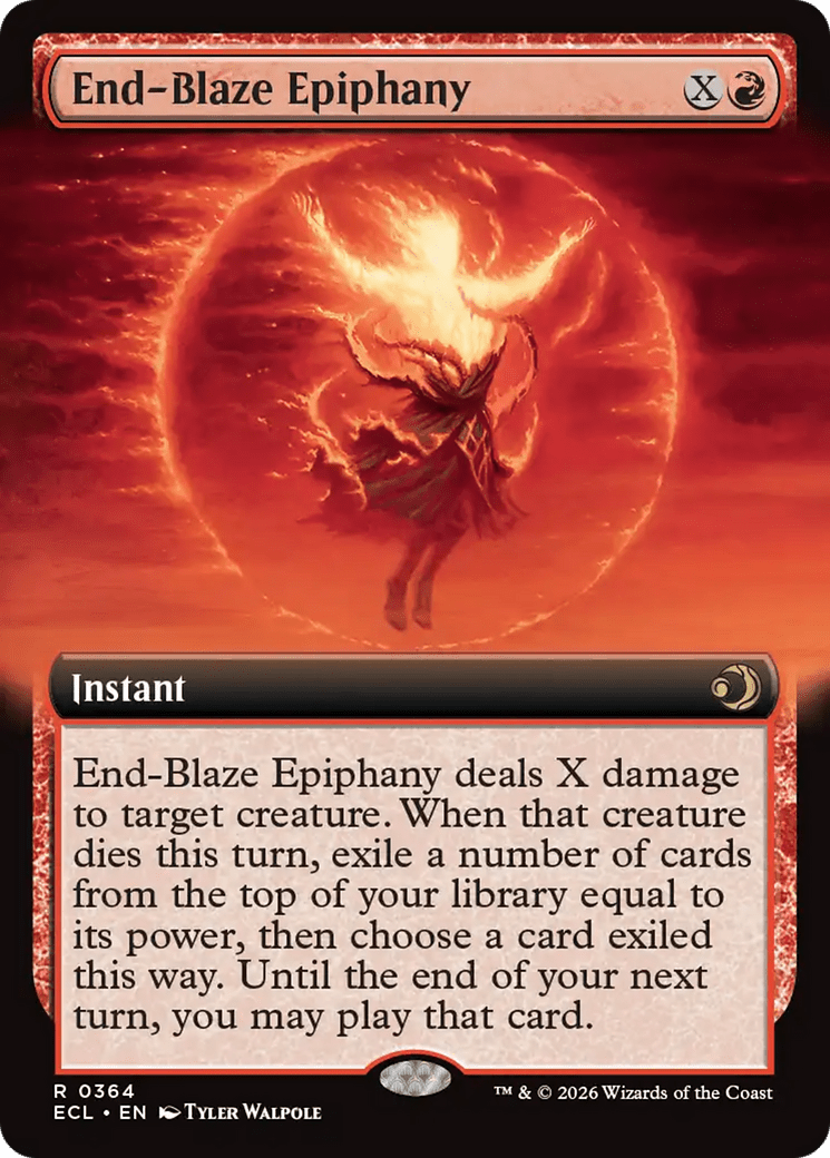 End-Blaze Epiphany (Extended Art) [Lorwyn Eclipsed] MTG Single Magic: The Gathering  | Multizone: Comics And Games