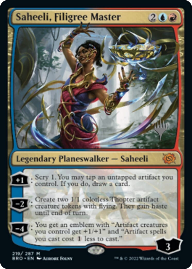 Saheeli, Filigree Master (Promo Pack) [The Brothers' War Promos] MTG Single Magic: The Gathering  | Multizone: Comics And Games