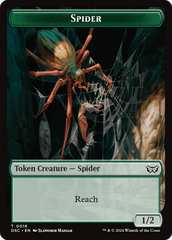 Insect (0012) // Spider Double-Sided Token [Duskmourn: House of Horror Commander Tokens] MTG Single Magic: The Gathering  | Multizone: Comics And Games