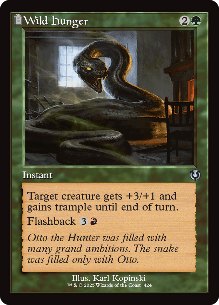 Wild Hunger (Retro Frame) [Innistrad Remastered] MTG Single Magic: The Gathering  | Multizone: Comics And Games