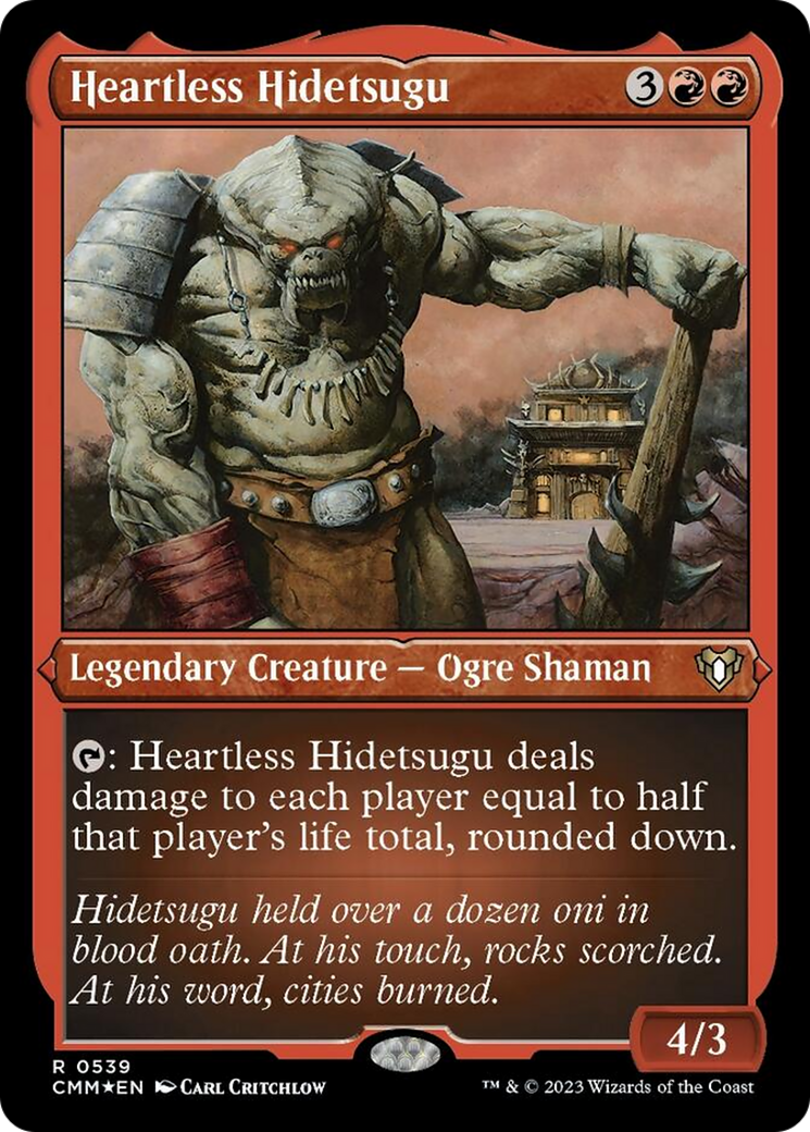 Heartless Hidetsugu (Foil Etched) [Commander Masters] | Multizone: Comics And Games