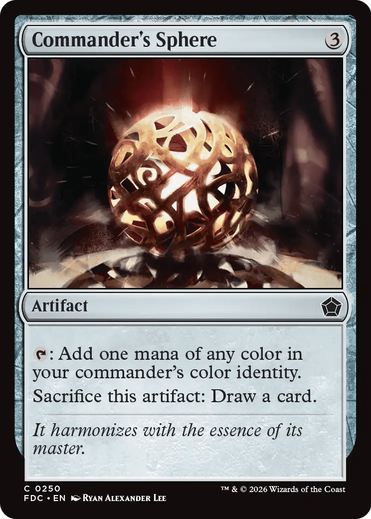 Commander's Sphere [Foundations Commander] MTG Single Magic: The Gathering  | Multizone: Comics And Games