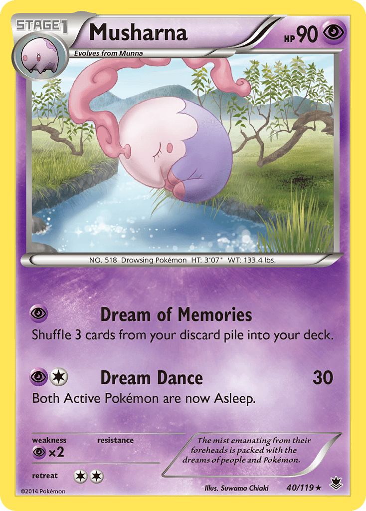 Musharna (40/119) [XY: Phantom Forces] Pokemon Single Pokémon  | Multizone: Comics And Games