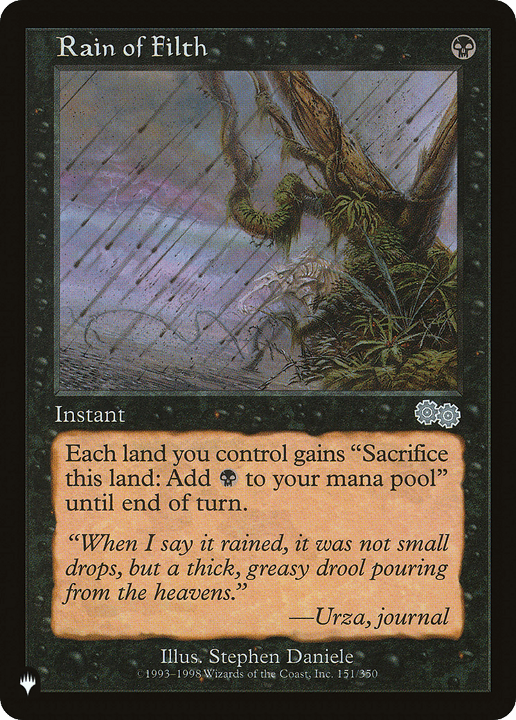 Rain of Filth [The List] MTG Single Magic: The Gathering  | Multizone: Comics And Games