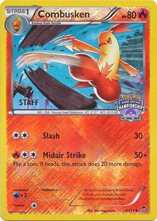 Combusken (13/111) (Championship Promo Staff) [XY: Furious Fists] Pokemon Single Pokémon  | Multizone: Comics And Games