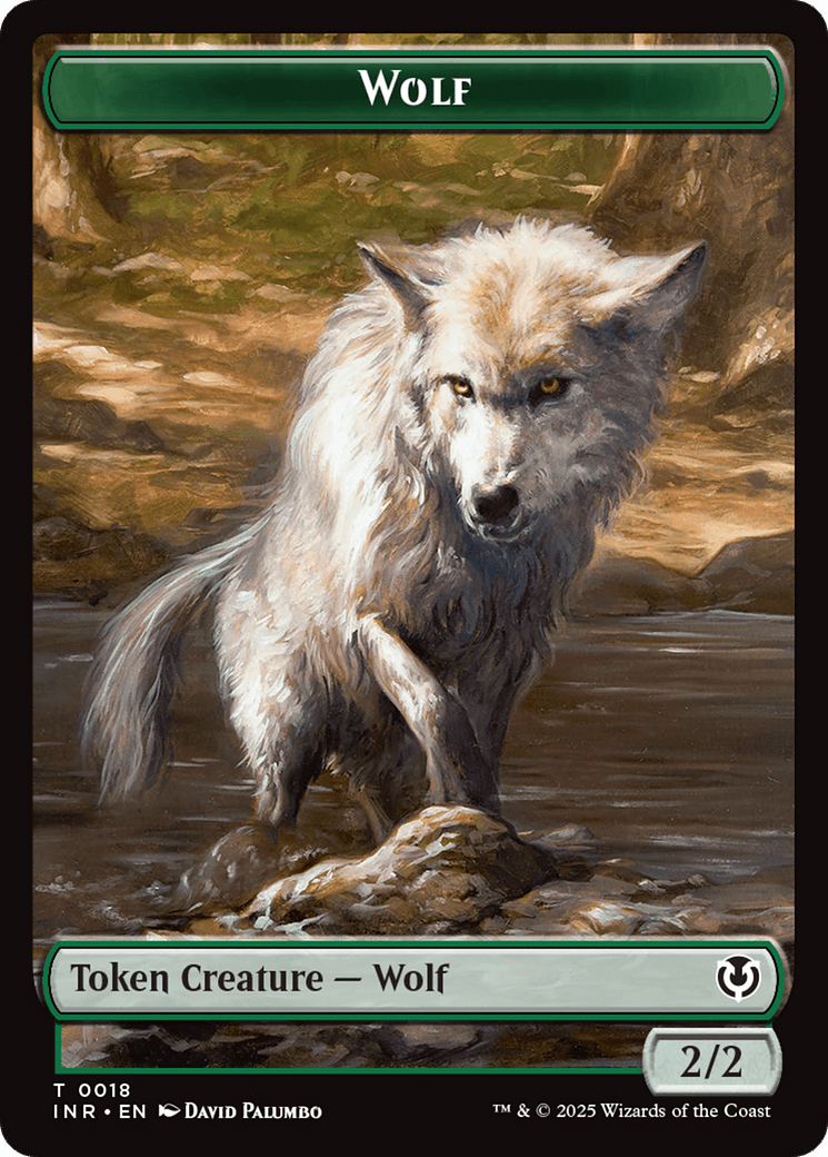 Wolf (0018) // Emblem - Arlinn, Embraces by the Moon Double-Sided Token [Innistrad Remastered Tokens] MTG Single Magic: The Gathering  | Multizone: Comics And Games
