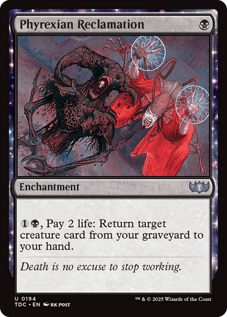 Phyrexian Reclamation [Tarkir: Dragonstorm Commander] MTG Single Magic: The Gathering  | Multizone: Comics And Games