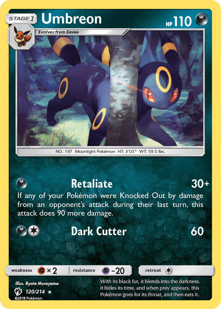 Umbreon (120/214) [Sun & Moon: Lost Thunder] Pokemon Single Pokémon  | Multizone: Comics And Games