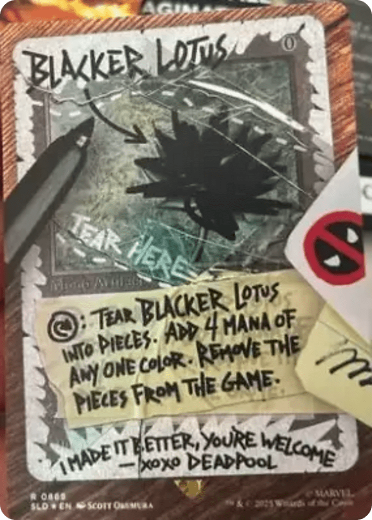 Blacker Lotus (Rainbow Foil) [Secret Lair Drop Series] MTG Single Magic: The Gathering  | Multizone: Comics And Games