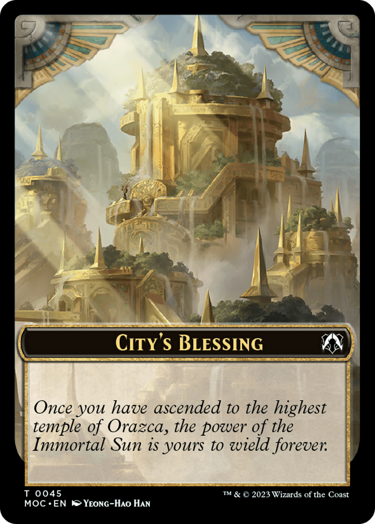Elephant // City's Blessing Double-Sided Token [March of the Machine Commander Tokens] MTG Single Magic: The Gathering  | Multizone: Comics And Games