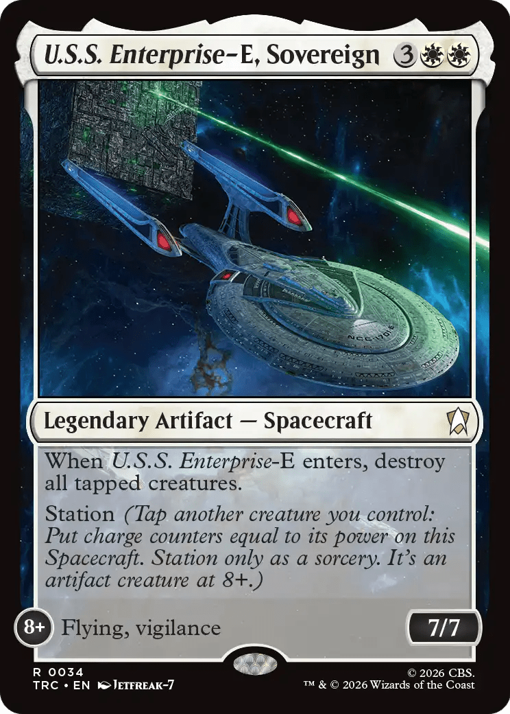 U.S.S. Enterprise-E, Sovereign [Star Trek Commander] MTG Single Magic: The Gathering  | Multizone: Comics And Games