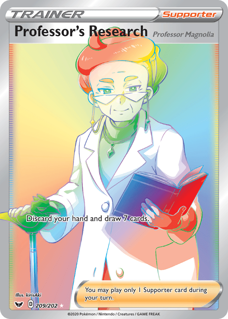 Professor's Research (209/202) [Sword & Shield: Base Set] Pokemon Single Pokémon  | Multizone: Comics And Games