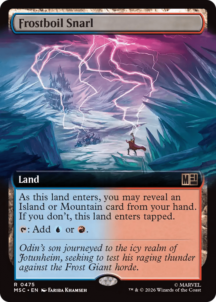 Frostboil Snarl (Extended Art) [Marvel Super Heroes Commander] MTG Single Magic: The Gathering  | Multizone: Comics And Games