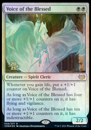 Voice of the Blessed [Innistrad: Crimson Vow Prerelease Promos] MTG Single Magic: The Gathering  | Multizone: Comics And Games