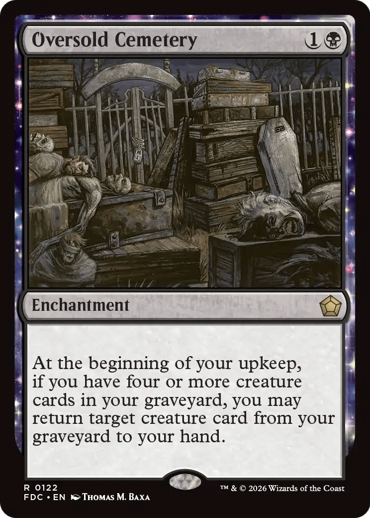 Oversold Cemetery [Foundations Commander] MTG Single Magic: The Gathering  | Multizone: Comics And Games