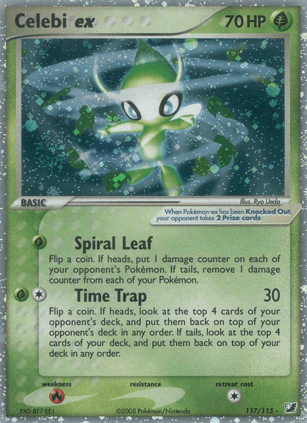 Celebi ex (117/115) [EX: Unseen Forces] Pokemon Single Pokémon  | Multizone: Comics And Games