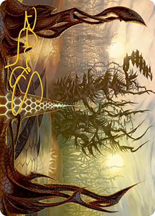 Thornglint Bridge Art Card (Gold-Stamped Signature) [Modern Horizons 2 Art Series] MTG Single Magic: The Gathering  | Multizone: Comics And Games
