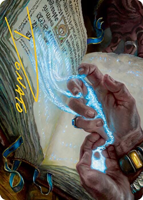 Mystic Redaction Art Card (Gold-Stamped Signature) [Modern Horizons 2 Art Series] MTG Single Magic: The Gathering  | Multizone: Comics And Games