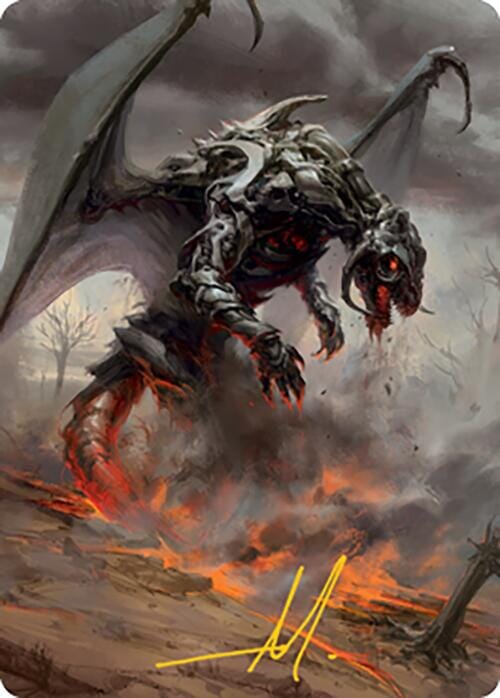 Scion of Draco Art Card (Gold-Stamped Signature) [Modern Horizons 2 Art Series] MTG Single Magic: The Gathering  | Multizone: Comics And Games