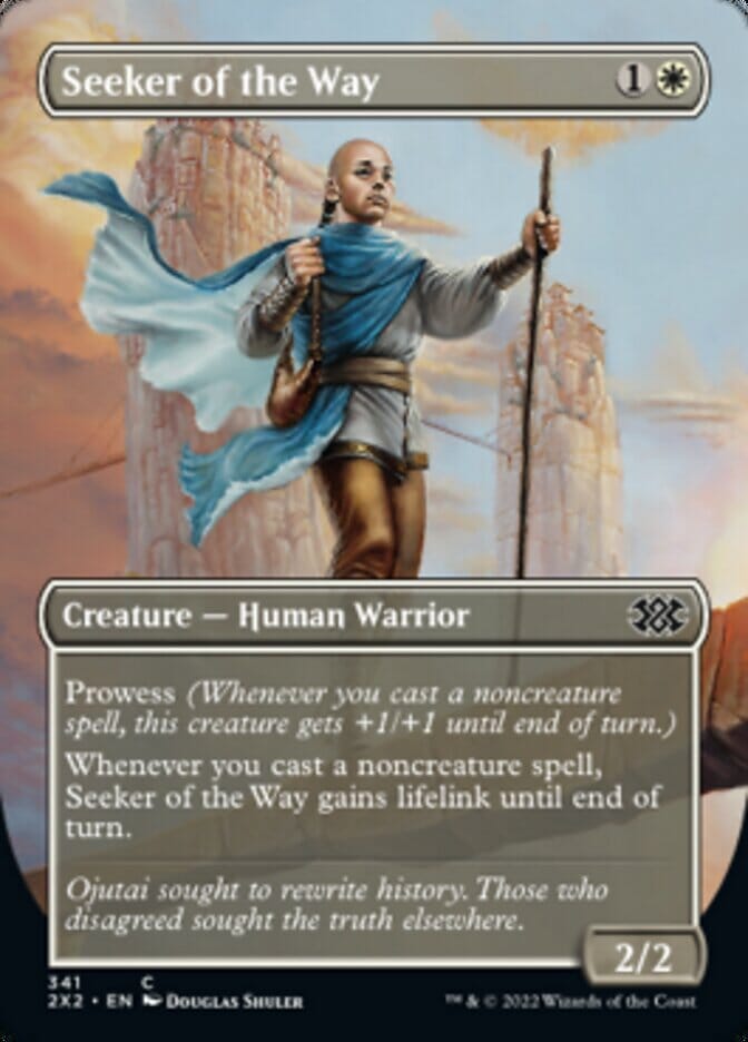 Seeker of the Way (Borderless Alternate Art) [Double Masters 2022] MTG Single Magic: The Gathering  | Multizone: Comics And Games