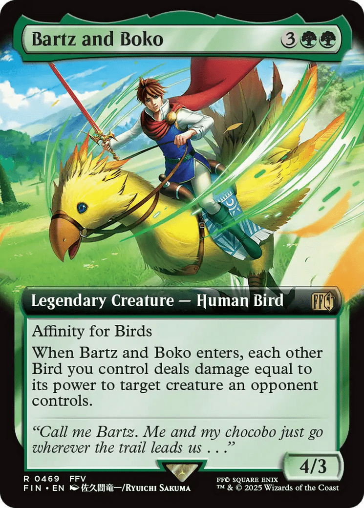 Bartz and Boko (Extended Art) [FINAL FANTASY] MTG Single Magic: The Gathering  | Multizone: Comics And Games
