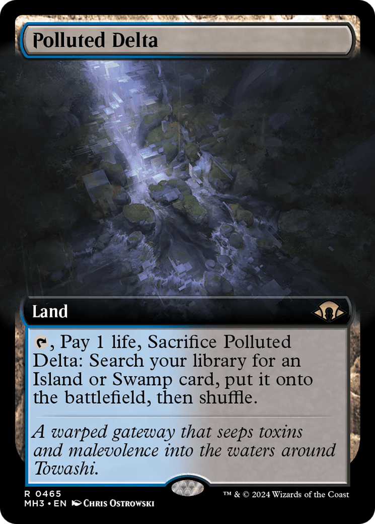 Polluted Delta (Extended Art) [Modern Horizons 3] MTG Single Magic: The Gathering  | Multizone: Comics And Games
