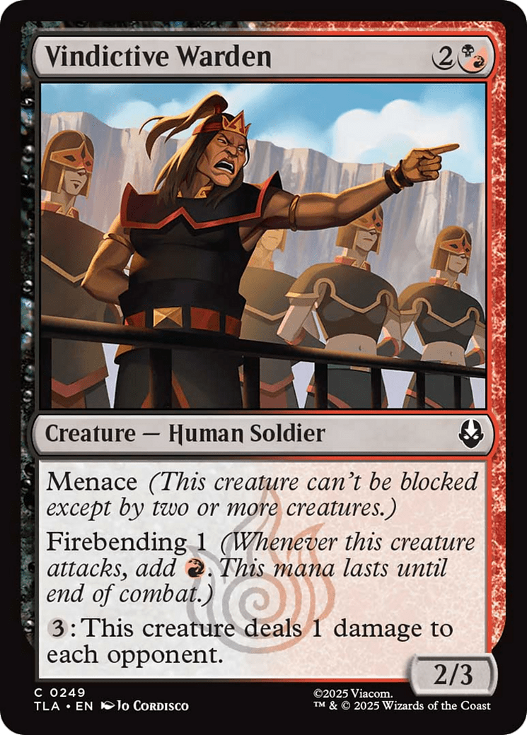 Vindictive Warden [Avatar: The Last Airbender] MTG Single Magic: The Gathering  | Multizone: Comics And Games