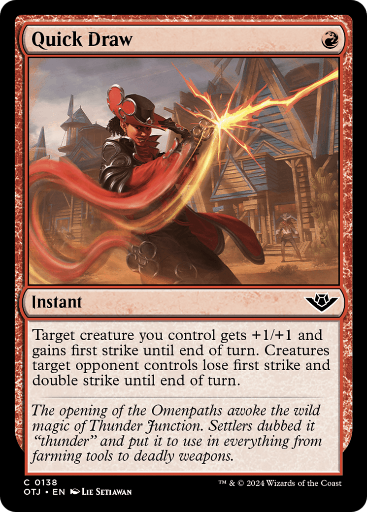 Quick Draw [Outlaws of Thunder Junction] MTG Single Magic: The Gathering  | Multizone: Comics And Games