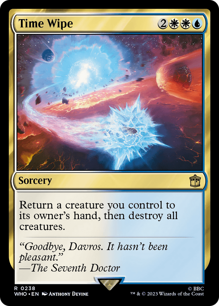 Time Wipe [Doctor Who] MTG Single Magic: The Gathering  | Multizone: Comics And Games