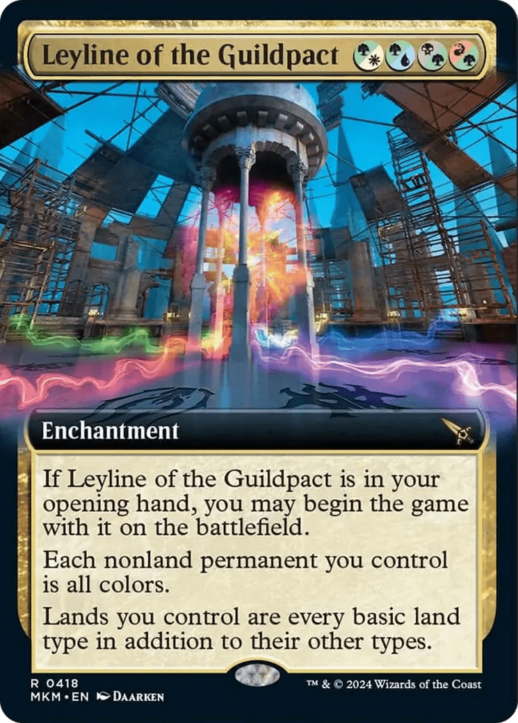 Leyline of the Guildpact (Extended Art) [Murders at Karlov Manor] MTG Single Magic: The Gathering  | Multizone: Comics And Games