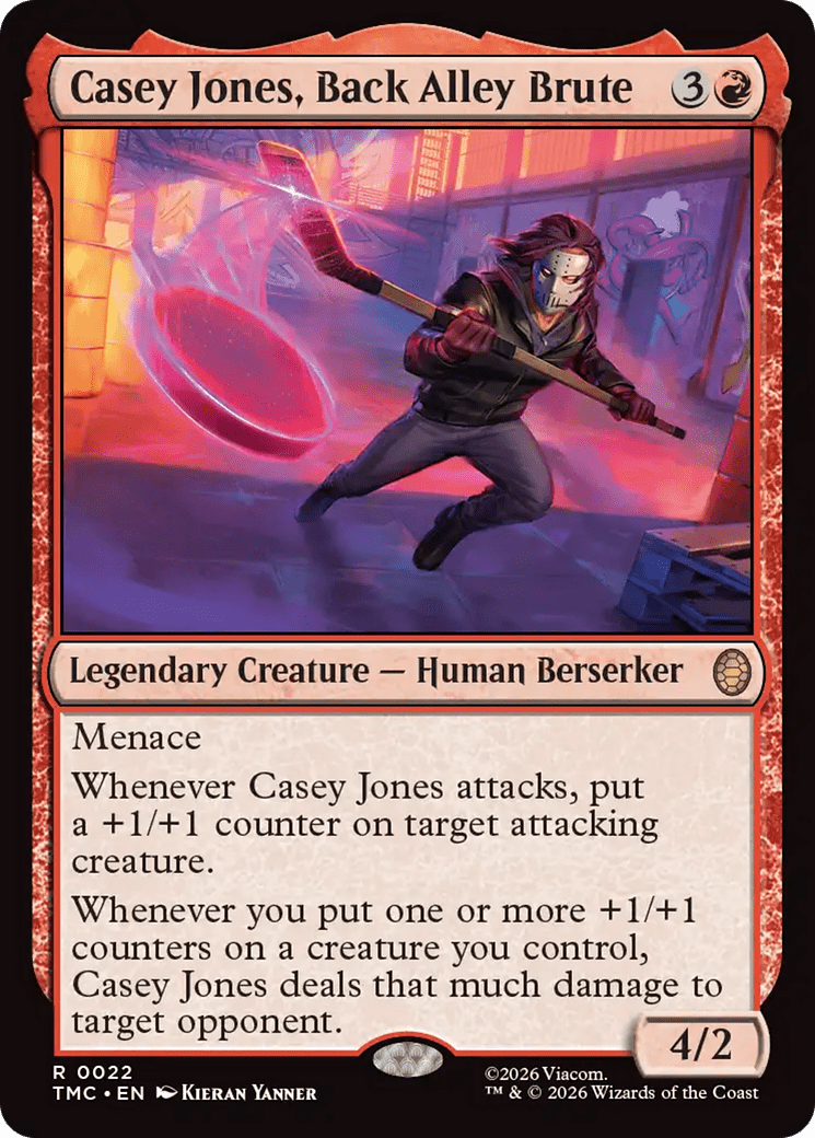 Casey Jones, Back Alley Brute [Teenage Mutant Ninja Turtles Commander] MTG Single Magic: The Gathering  | Multizone: Comics And Games