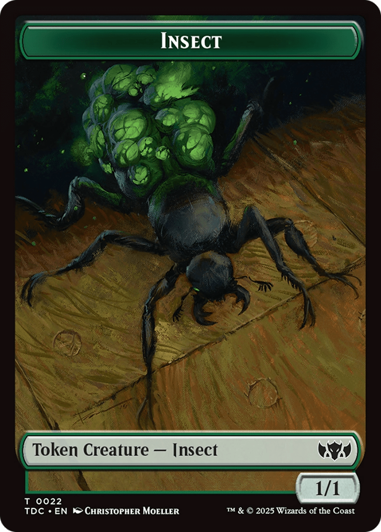 Insect (0022) // Zombie Druid Double-Sided Token [Tarkir: Dragonstorm Commander Tokens] MTG Single Magic: The Gathering  | Multizone: Comics And Games
